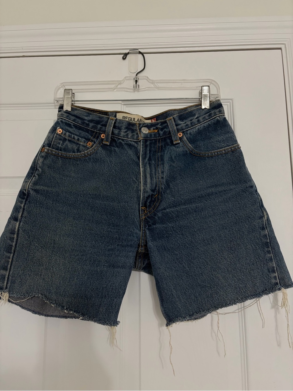 Levi Dark Wash Denim Shorts